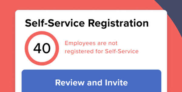 ADP Workforce Now Self-Service Registration notification