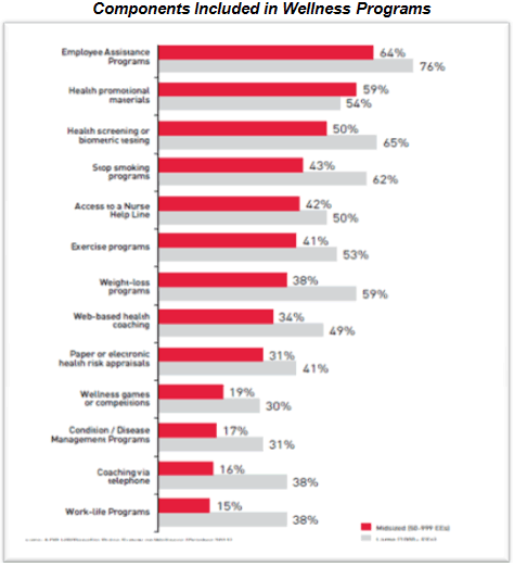 Components Include in Wellness Programs