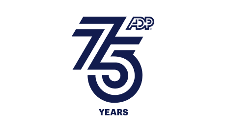 Logo of ADP's 75 years experience
