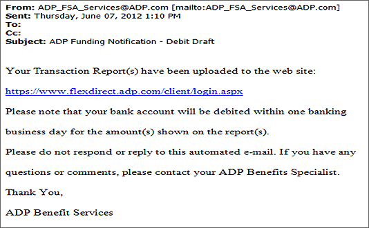 example of the fraudulent email