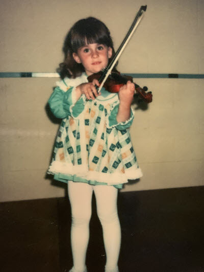 Jen, Violin 2 years old