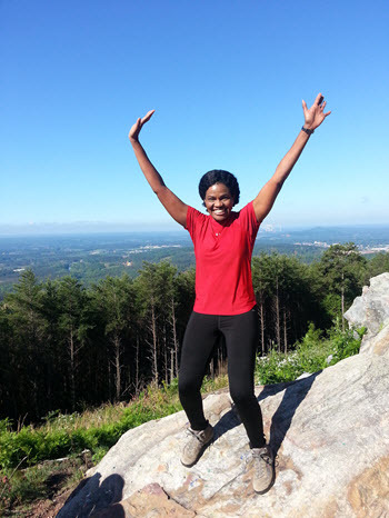 Monique Garlington hiking