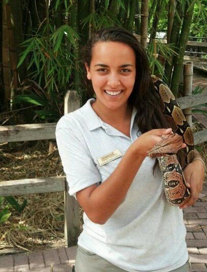 Samantha and snake