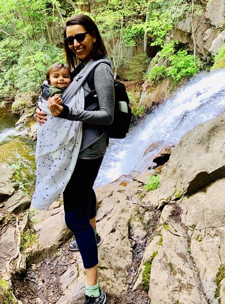 Tashina Charagi ADP with daugther hiking