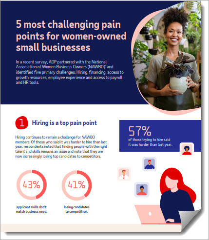 ADP NAWBO survey infographic 2023