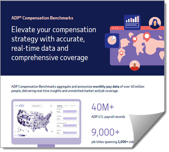 ADP Compensation Benchmarks partial infographic 2023