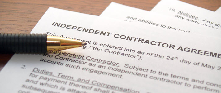 paperwork for independent contractor agreement
