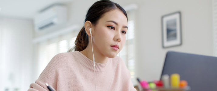 Evolving Your Business Means Evolving Your Teams Skills An employee reskilling through digital training