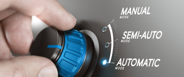turning knob to option automatic to indicate compliance automation