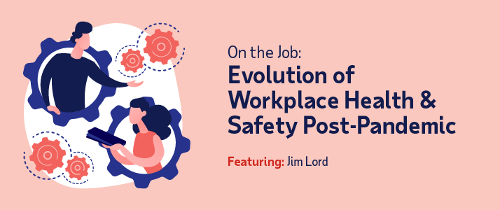 Graphic design of title Evolution of Workplace Health and Safety