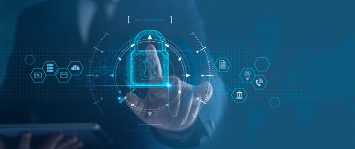 The Business Benefits of Adopting a Privacy-First Strategy An individual securely accesses data via their laptop computer