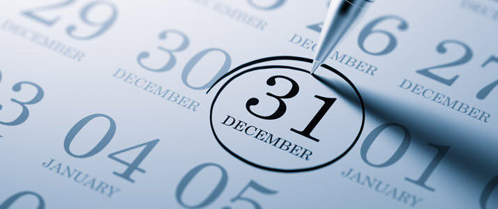 image of December calendar page with the 31st date circled image of December calendar page with the 31st date circled
