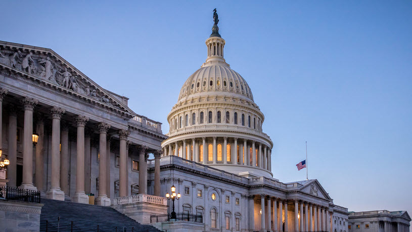 United States Capitol building at sunset United States Capitol building at sunset
