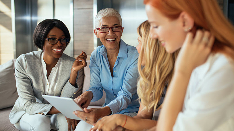 Women at Work A group of women in a work meeting