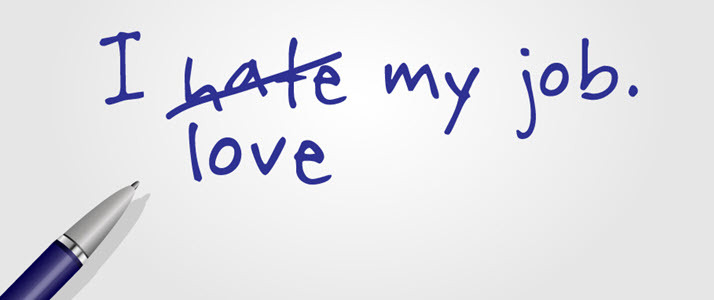 I love my job written in pen I love my job written in pen