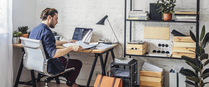 worker at home office desk worker at home office desk