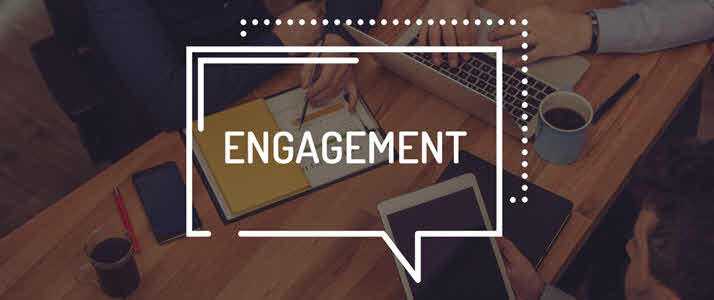 digital thought bubble with engagement word digital thought bubble with engagement word