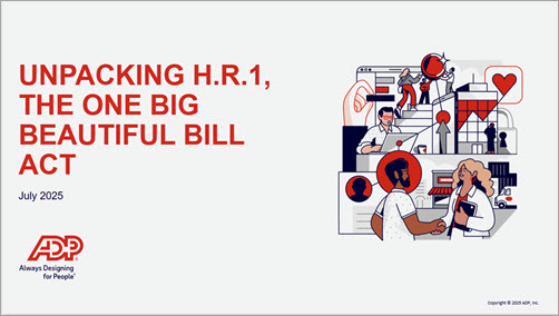 Unpacking H.R.1. The One Big Beautiful Bill Act July 2025