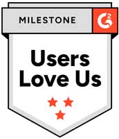 G2 Milestone award badge for 2026 Users Love Us