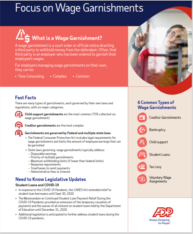wage garnishment solutions adp wage garnishment solutions adp