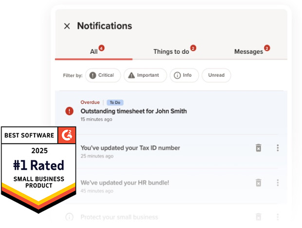 RUN Powered by ADP® is #1 on G2’s Best Software Products for Small Business