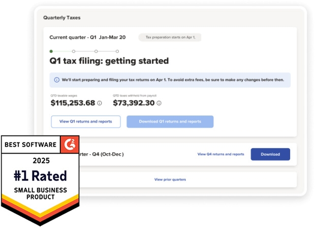 RUN Powered by ADP® is #1 on G2’s Best Software Products for Small Business