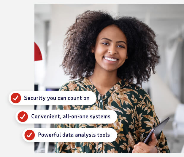 three main pillars of ADP Workforce Now: Security you can count on; Flexible, all-in-one systems; Powerful reporting and data analytics