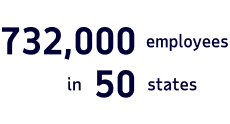 732,000 employees in 50 states