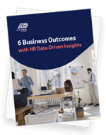 Cover of the "Six business outcomes with HR data-driven insights" article