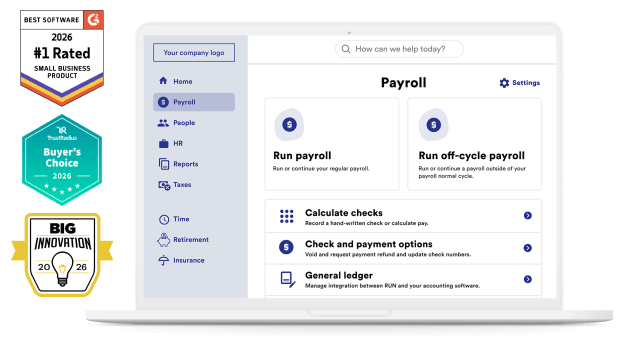 Award-winning payroll dashboard for small businesses, featuring payroll tools and 2026 Best Software, Buyer’s Choice, and BIG Innovation awards.