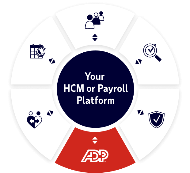 ADP integrates with any HCM or payroll system to support diverse compliance needs.