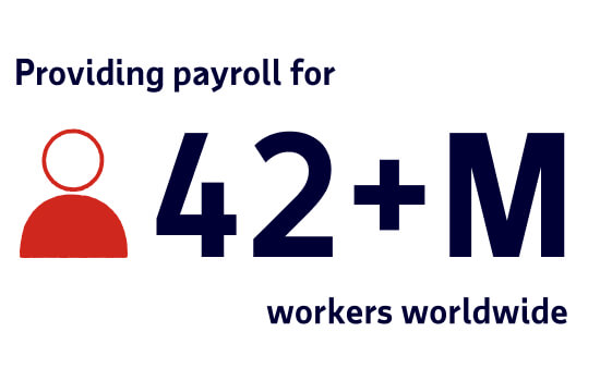 Providing payroll for 42+ million workers worldwide.