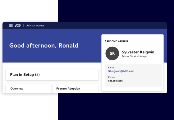 Image of ADP Advisor Access portal