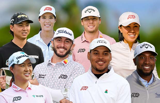 8 Golfers in a group picture