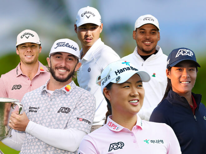 8 Golfers in a group picture