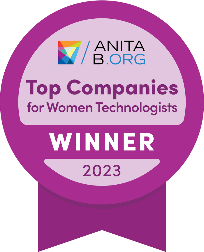 Logo for the Anita Borg Institute Top Company for Women Technologists Award