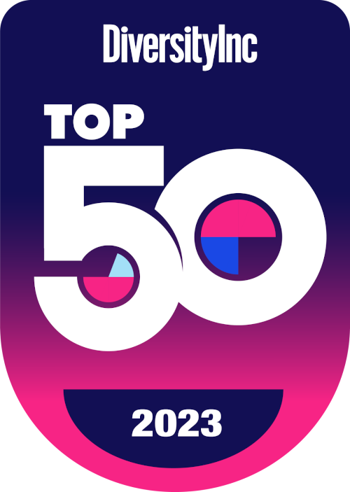 Logo of DiversityInc Magazine Top 50 Award