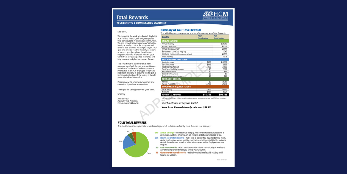 Reward Statement Employee Communication Services | ADP