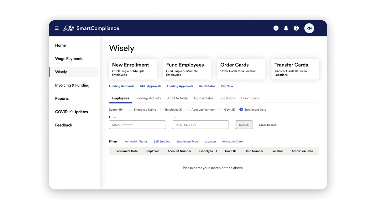 Paycard by Wisely | ADP