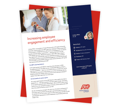 'Increasing employee engagement and efficiency' case study