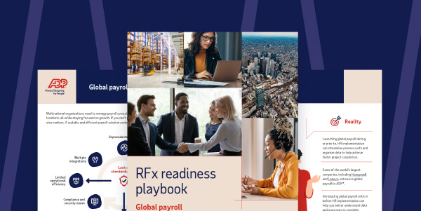 Global Payroll Buyer's Evaluation Guide cover and opening two pages