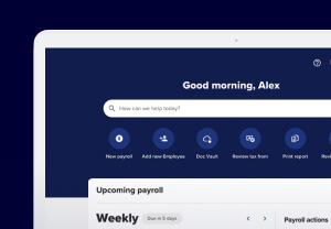 Cropped image of RUN by ADP dashboard screen
