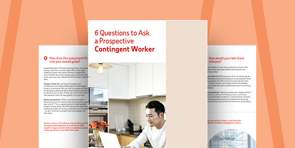 Six questions to ask contingent workers