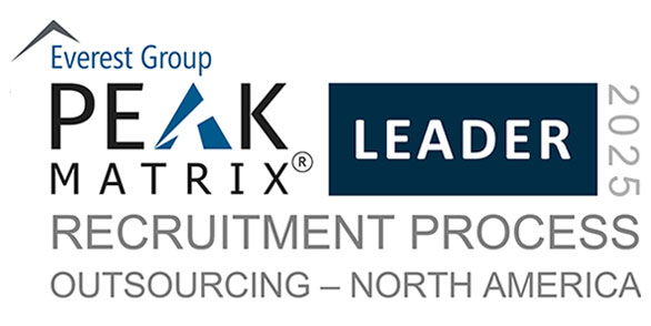 Everest Group PEAK Matrix RPO Leader 2025 North America Badge