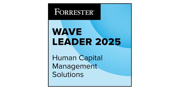 Award Badge from Forrester Research who Named ADP Workforce Now a Leader in the HCM Wave 2025 Evaluation