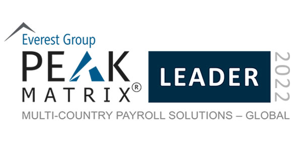 Multi-Country Payroll Solutions Global 2022 PEAK Matrix Award Logo Leader