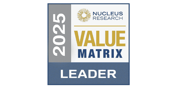 Nucleus Research WorkForce Software Leader award badge