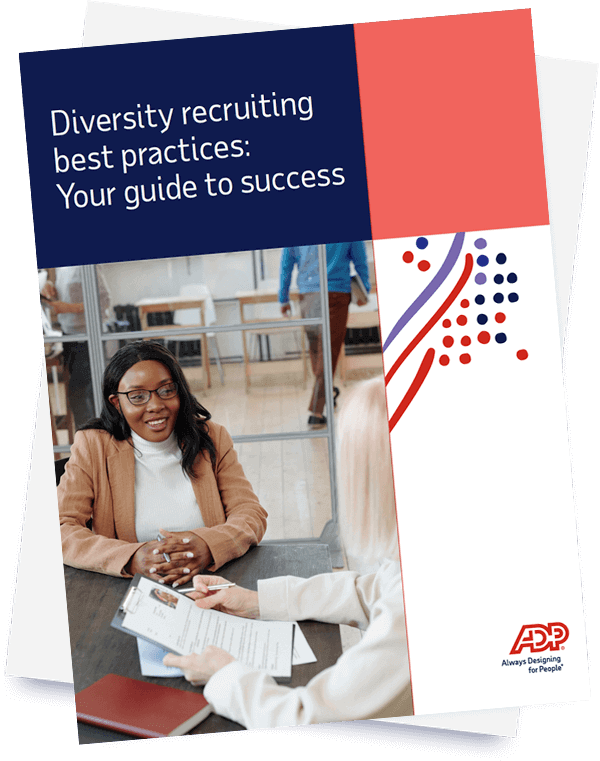 Guidebook cover: Diversity recruiting best practices: Your guide to success