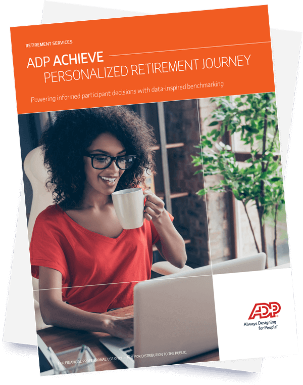 ADP Achieve Personalized Retirement Journey guidebook