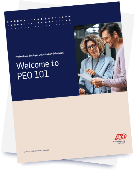 Welcome to PEO 101 page cover